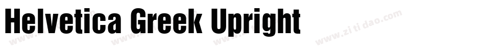 Helvetica Greek Upright字体转换